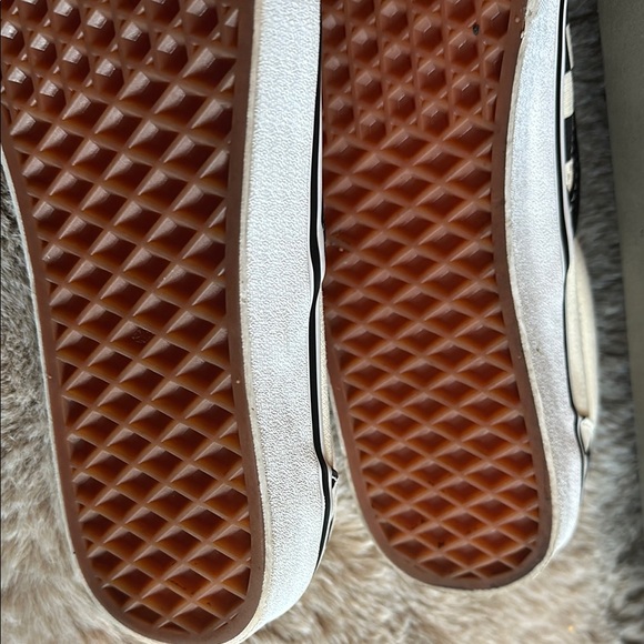 Vans Black and White Checkered Slip-On Sneakers - Picture 10 of 11